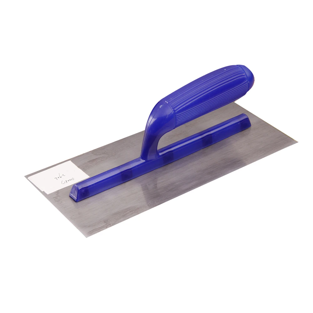 Rubber handle high quality carbon steel plastering trowel