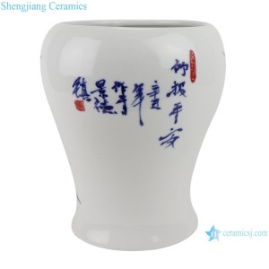Rzte10 Jingdezhen Hand Painted Freehand Brushwork Bamboo Patten Small Vase
