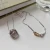 Import S925 Sterling Silver Horseshoe U Shape Clavicle Chain Necklace Real Gold Plated Round Ball U Shape Pendant Necklace from China