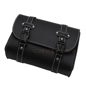 Saddlebags Luggage Leather Motorcycle Tool Bags For Harley Chopper Bobber