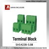 Sanhe Green PCB screw terminal block SH1422B-5.08 made in china