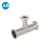 Import Sanitary Food Grade Stainless Steel Three Way 304 Reducing Tee from China