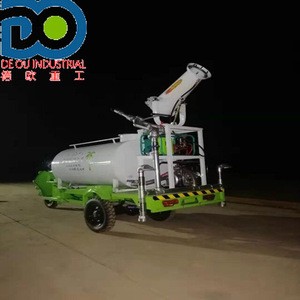 Sanitation truck manufacturers with electric cab disinfection spray truck