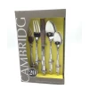 Satin Matte Silver Sandblast Cutlery Set 30pc fork spoon knife royal silverware dinner set with gift box