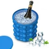 Saving Space 2in1 Ice Cube Silicone Molds Ice Bucket Ice Cube Maker Genie