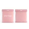 self adhesive sealed pink big size poly mailer plastic shipping mailing envelope packaging bags with handle for clothes