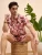 Import Shorts and Pockets Button-down suit Mens colored striped shirt shorts Mens two piece casual from China