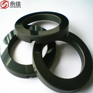 SIC ceramic customized polishing silicon carbide ceramic sealing ring,silicon carbide