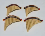 Siku Antara Zamponia Bamboo Flute Peruvian Musical Instrument Latin Indian Traditional Ethnic Music Art and Crafts of Ecuador
