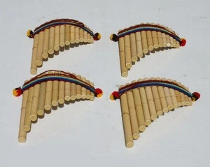 Siku Antara Zamponia Bamboo Flute Peruvian Musical Instrument Latin Indian Traditional Ethnic Music Art and Crafts of Ecuador