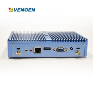 Silent tiny low power intel i3 7100  win10 fanless linux computer mini pc  i3 with dual display