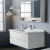 Import Simple Design Melamine Plywood Vanity Cabinets Wall Mounted Mirrored Bathroom Vanity Cabinets from China