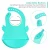 Import Six Adjustable Levels Hook And Loop Food Grade Baby Silicone Waterproof Bib from China