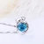 Import SKA Jewelry silver  necklace  women blue stone 18k gold plated jewelry necklaces from China