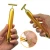 Import Skin care facial massager T-shape 3D vibrating face massage roller electric 24K gold energy beauty bar from China
