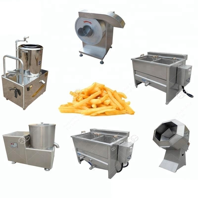 Small Chips Potatoes Freezing Equipment Production Line Fresh French Fries Machine For Home