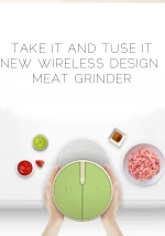 Small Rechargeable Electric Meat Grinder Food Processor Food Crusher Baby Only Assist Food Machine Meat Mincer