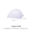 Small Square Pop Up Tent Outdoor Mesh Dome Food Cover