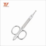 Small Stainless Steel Nose makeup scissors with Round Tip