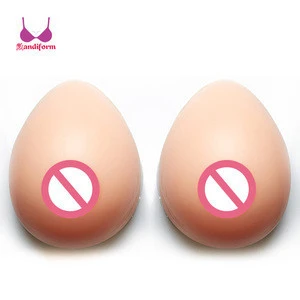 Soft ultra realistic self adhesive silicone gel breast forms artificial boobs