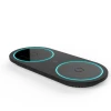 SooPii 2 in 1 Qi Wireless Charger charging 2 mobile phones, airpods and other QI enabled devices