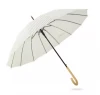 South Korea long handle sunny rain dual-purpose wooden handle umbrella