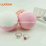 SPA Foaming Salts Ball Bath Bombs With rings inside bath fizzy