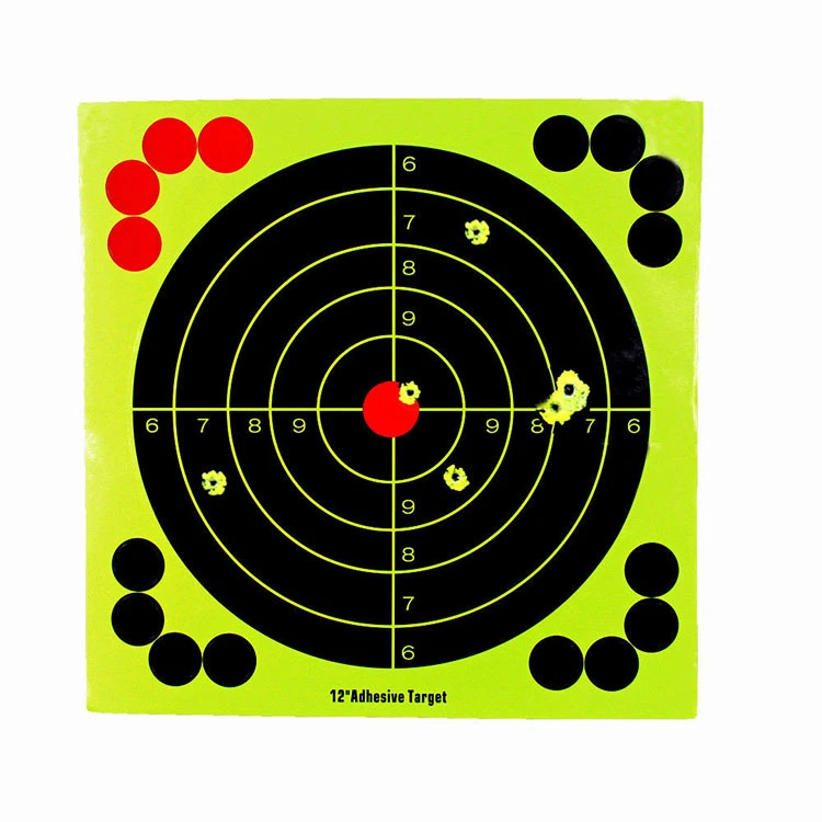 Splash flower target 8-inch adhesive Reactivity Shoot Target Aim for Gun Rifle Pistol Binders