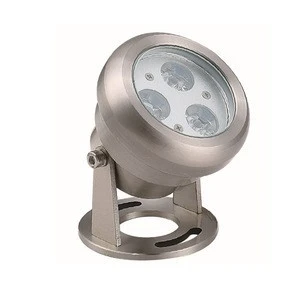 Stainless steel 304 IP68 adjustable 24 volt RGW RGBW 6W DMX swimming pool led underwater light for fountain waterfall