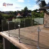 stainless steel balustrades handrails / glass stair balustrades