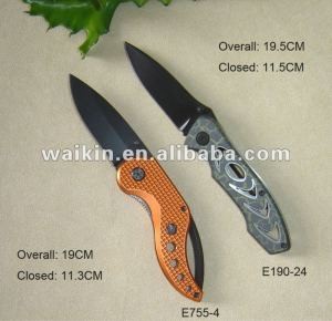 stainless steel blade promotional folding camping knife