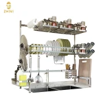 Stainless Steel Kitchen Utensils Display Storage Over Sink Dish Drying Rack Spice Organizer Towel Holder Cup Glass Shelf