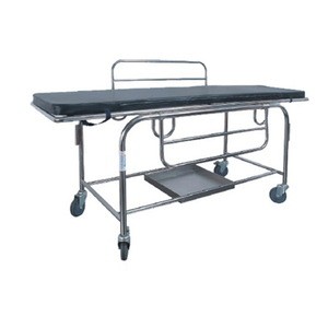 Stainless Steel Medical Gurney Hospital Patient Trolley Emergency Trolley Medical Equipment