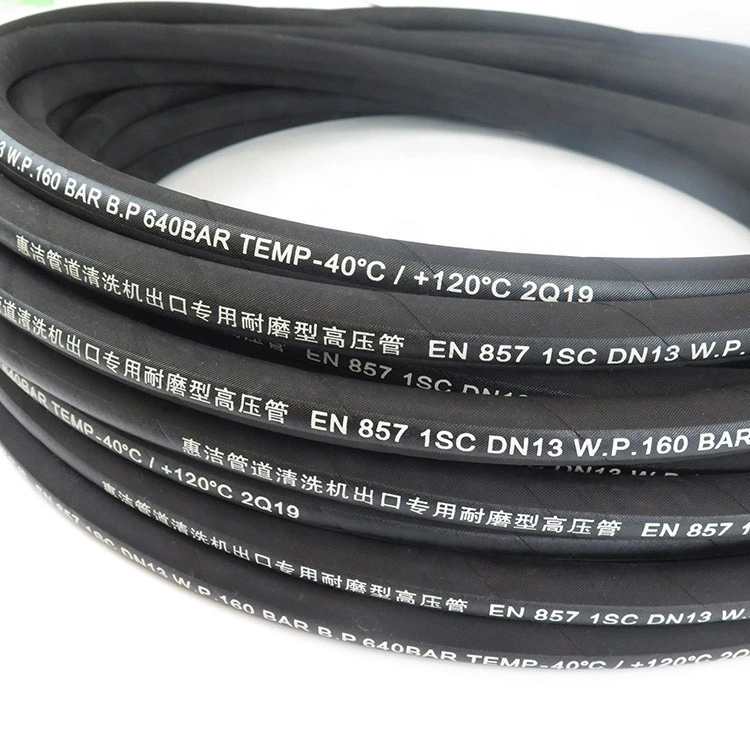 stainless steel wire braided high pressure washing flexible washer hose 1/2 inch 400bar 5800psi