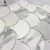 Import Statuary White Marble Grand Fish Scale Fan Shape Mosaic Tile Polished from China