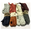 Stock Hot Sale Plus Winter Velvet Lining Gloves Knitted Mittens