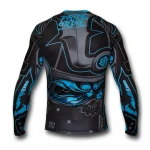 Sublimated compression  Rash guard Spandex/Nylon
