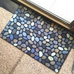 Sublimation Printed Recycled Rubber Flocked Mat BSCI Audited