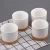 Import Succulent Pots White Mini Ceramic Flower Planter Pot with Bamboo Tray from China