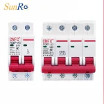 SunRo 1P 2P 3P 4P MCB 10amp 24v dc change circuit breaker dc breaker for solar panels