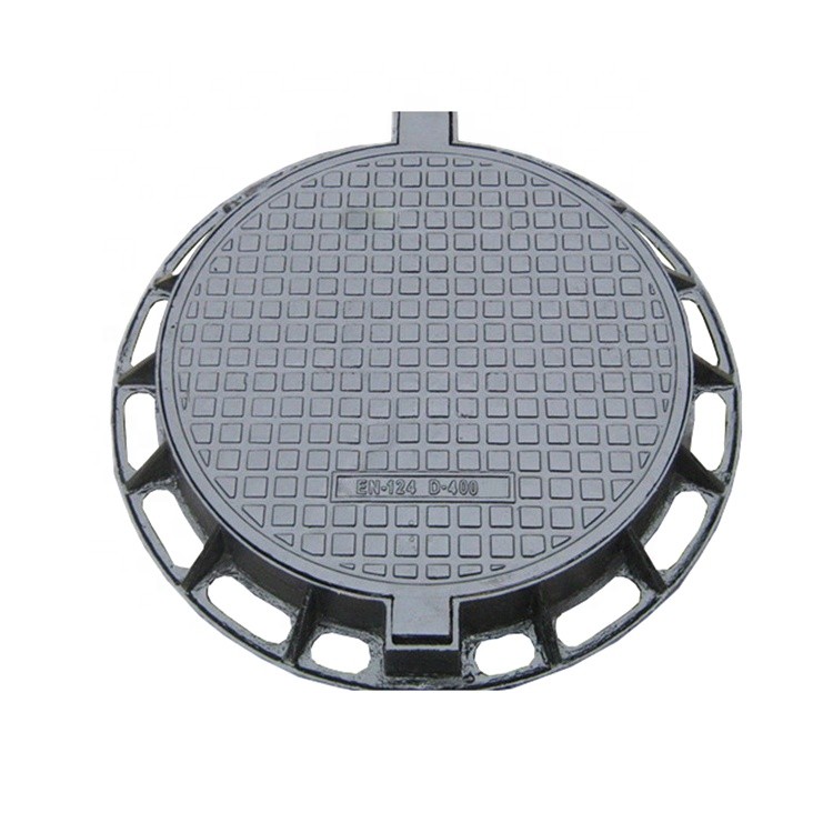 C250 D400 Square Outisde Round Inside Ductile Cast Iron Manhole Cover Drain