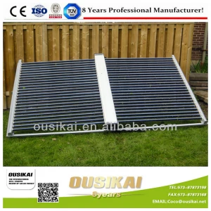 Swimming pool heating vacuum tubes solar collector