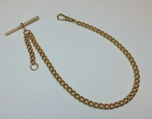 T Bar Gold Albert Chains For Sale,,Fashion Design Pocket Watch Chain