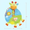 T002 Teether Security Blanket Monkey Lion Giraffe Elephant Baby Toy