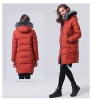 TANBOER women down jackets with Fur Hood winter down jacket  parka coat  TB17666