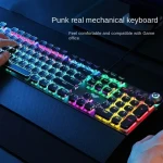 Tarantula F2088 mechanical punk keyboard Green axis Internet cafe laptop computer cable gaming keyboard and mouse wholesale