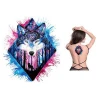Temporary water transfer offset print tattoo for full back tattoo sticker