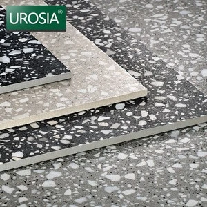 Terrazzo Porcelain Rustic Floor Tiles for Indoor Outdoor 600x600mm Shopping Center Terrazzo Floor Tile