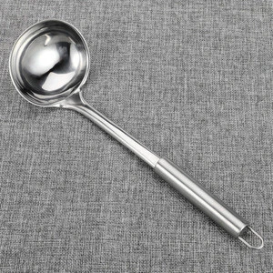 The Best Stainless Steel Soup Ladle | Large Kitchen Utensil Spoon | Punch Bowl and Soup Pan Ladle