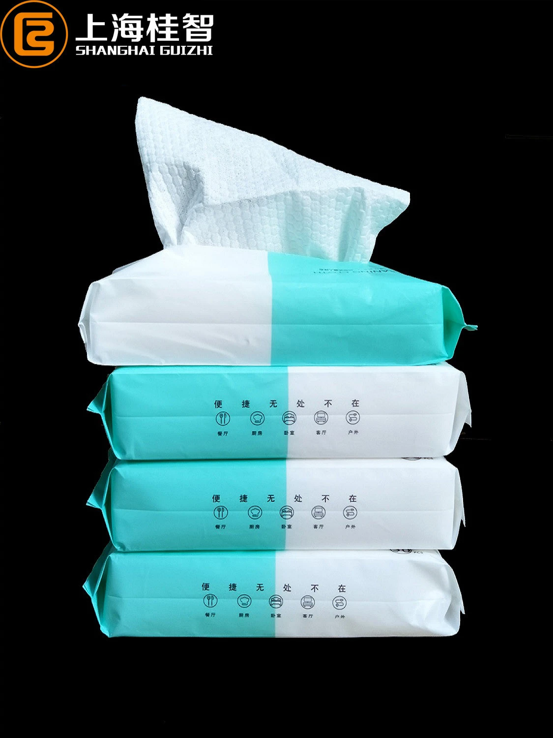 The lazy rag Kitchen cleaning cloth Disposable removable Oil and water absorption Wood pulp PP